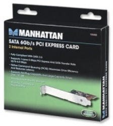 Manhattan 2 Port Internal SATA 6 Gb s PCI Express Card