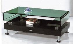 Modern Glass Coffee Table With Draws