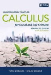 An Introduction To Applied Calculus For Social And Life Sciences Paperback Revised Ed