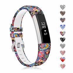 Zerofire Band Compatible With Fitbit Alta And Alta Hr Replacement Wristband Adjustable Silicone Sports Watch Band For Men Women Colorful Printing Straps Standard Size