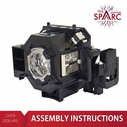 Sparc Lighting For Epson ELPLP42 V13H010L42 Projector Lamp With Enclosure Fits 83+ 83C 410W 400W 822P 822+ EB-400WE EMP-400WE 410W 822H 83H EX90