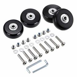 OwnMy Luggage Suitcase Replacement Wheels Rubber Swivel Caster Wheels Bearings Repair Kits