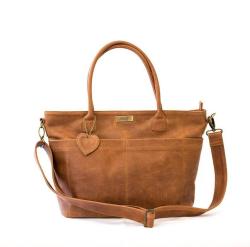 Mally Beula Leather Baby Bag Toffee