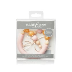 Babe-Eeze Silicone Teething Jewelry in Light Pink Oval