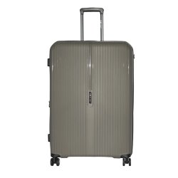 Gino De Vinci Forte Expandable 70CM Large Roller Case Coffee Brown