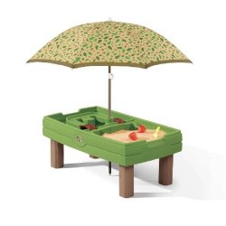 All-in-one Sand And Water Activity Table With Umbrella