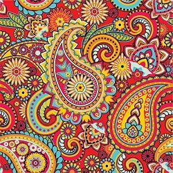 Craftopia's Paisley Pattern Self Adhesive Craft Vinyl Sheets, 4