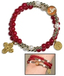 Confirmation Wrap - 5 Decade Rosary Bracelet
