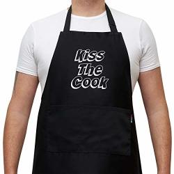 Funny Aprons Men Man Apron Smoking Hot and so is My Grill BBQ