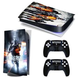 Sticker Decal Cover For Playstation 5 Console Battlefield V
