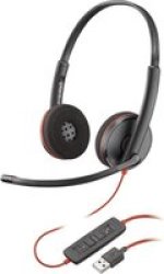 Polo Poly Blackwire C3220 Corded On-ear Headphones Black