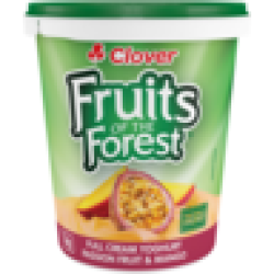 Clover Fruits Of The Forest Passion Fruit & Mango Full Cream Yoghurt 1KG