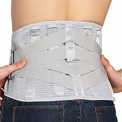 Lower Back Braces For Back Pain Relief - Compression Belt For Men & Women - Lumbar Support Waist Backbrace For Herniated Disc Sciatica Scoliosis