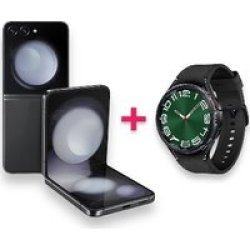 Samsung Bundle Deal: Galaxy Z Flip 5 5G 256GB Graphite + Galaxy Watch 6 Classic LTE 47MM Black