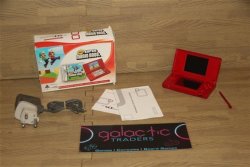 Galactic Red Ds Lite New Super Mario Bros Limited Edition Handheld Console Traders