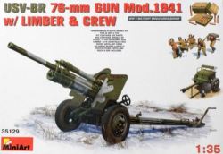 Usv-br 76-mm Gun Mod.1941 With Limber & Crew