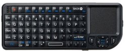 Rii Wireless Qwerty Backlit Touchpad Laser Pointer Keyboard Black