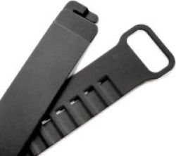 Tuff-Luv Silicone Wrist Watch Strap Band For Pebble Smartwatch Blackfits All Models Of Pebble