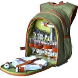ECO Picnic Backpack 4 Person Green