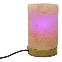 Himalayan Crystal Rock Green Salt Lamp LED Ionized Natural Air Purifier SLP98A-2