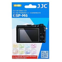 Jjc 0.01" Ultra-thin 2.5D Round Edges Clear Optical Tempered Glass Lcd Screen Protector For Canon Mirrorless Camera Eos M6 M100 M50 Powershot G7X