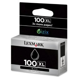 3 Pack Lexmark High Yield 100XL Ink Cartridge-black