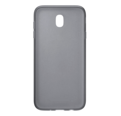 Protective Gel Skin Cover Case For Samsung Galaxy J7 Pro - Frosted Transparent Grey