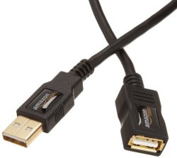 Amazonbasics USB 2.0 Extension Cable 2-PACK - A-male To A-female - 3.3 Feet 1 Meter