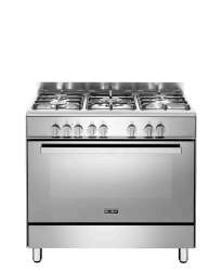 ELBA Classic 90CM 5 Burner Gas Cooker With Electric Oven - Silver