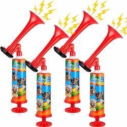 4 Pieces MINI Air Horn Pump 10 Inch Noisemakers Party Air Horns With ...