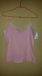 Brand New With Tags Pink White Camisole From Fashion Express Size Medium