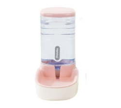 Automatic Pet Feeder Dog Cat Water Dispenser Water Feeding Bowl Storage Bucket-pink