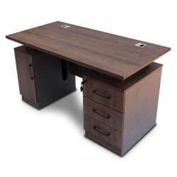 Gof Furniture - Mystic Dark Brown Computer Desk