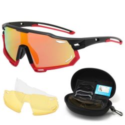 Polarized Uv 400 Sport Cycling Glasses With 2 Interchangeable Lenses