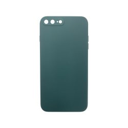 Liquid Silicone Cover With Camera Cut-out Case For Iphone 7 8 Plus - Dark Green