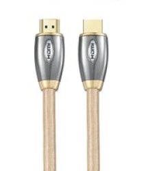 Electrolux Crystal Clarity 4K Uhd Gold Plated HDMI Cable Solid Copper & Oxygen Free 5M Gold Cotton