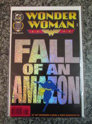 Wonder Woman 100 Black Holofoil Cover Nm - 1995 Rare Back Issue