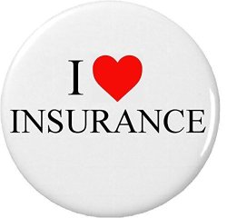I Heart Insurance Halloween Badge