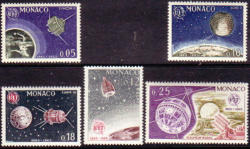 Monaco Space 1965 Uit Unmounted Mint 605-609 Part Set