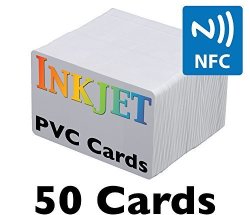 Inkjet Pvc Cards With Nfc Chip NTAG215 - Brainstorm Id's Enhanced Ink Receptive Coating Waterproof & Double Sided Printing Epson & Canon Inkjet Printers