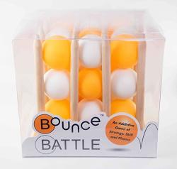 Bounce Battle Wood Edition Game Set - An Addictive Game Of Strategy Skill & Chance