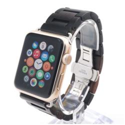 Fashion Pure Wood Ultra-thin Watch Strap Wooden Band Strap With Adapters For Apple Watch