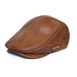 leather driving cap