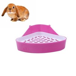 Diffstyle Triangle Pet Cat Rabbit Pee Toilet For Small Animal Hamster Gerbil Bunny Corner Pet Litter Training Tray Color Randomly