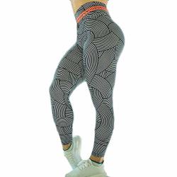 Women 3D Printed Leggings Sports Gym Yoga Capri Workout High Waist Running Pants Causual Fitness Tights White