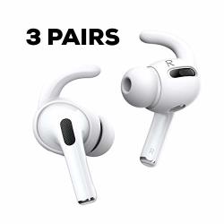 Proof Labs 3 Pairs For Airpods Pro Ear Hooks Covers Added Storage Pouch Accessories Compatible With Apple Airpods Pro Generation 1 White