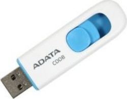 A-Data 16GB C008 White & Blue USB Flash Drive