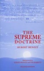 The Supreme Doctrine - Psychological Studies In Zen Thought Paperback 2ND Revised Edition