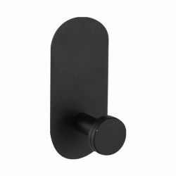 Punch Free Bathroom Shower Clothes Robe Hook Black MY01