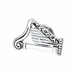 Vcufflinks Harp Musical Instruments Lapel Pin Brooch